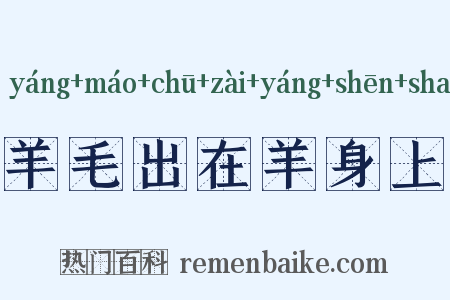 羊毛出在羊身上是什么意思的图片